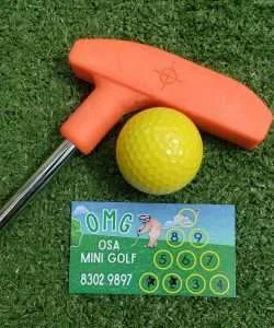 Putters and balls are part of the equipment