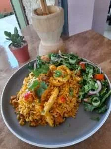 Enjoy the food at La Costeña