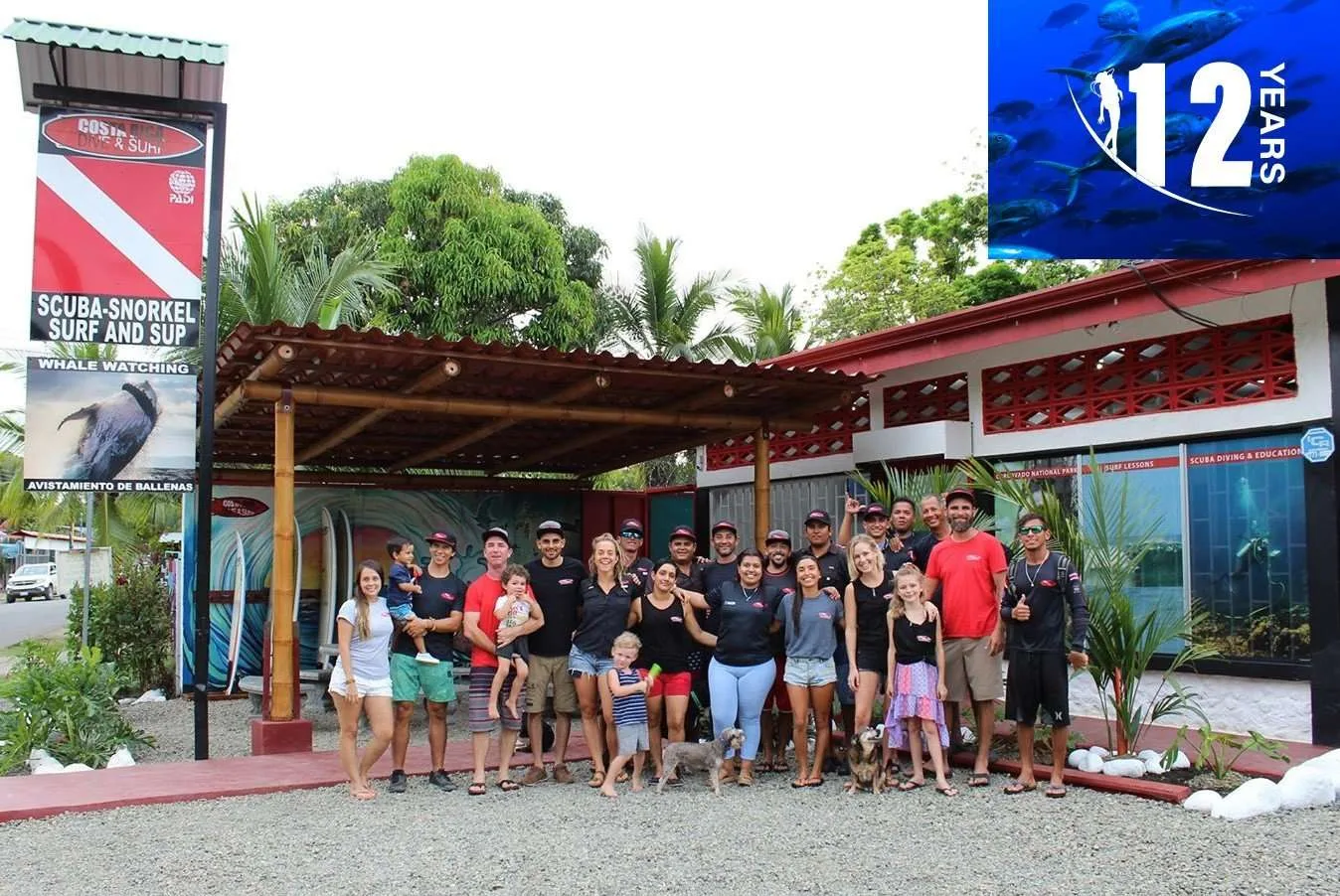 Costa Rica Dive and Surf team 
