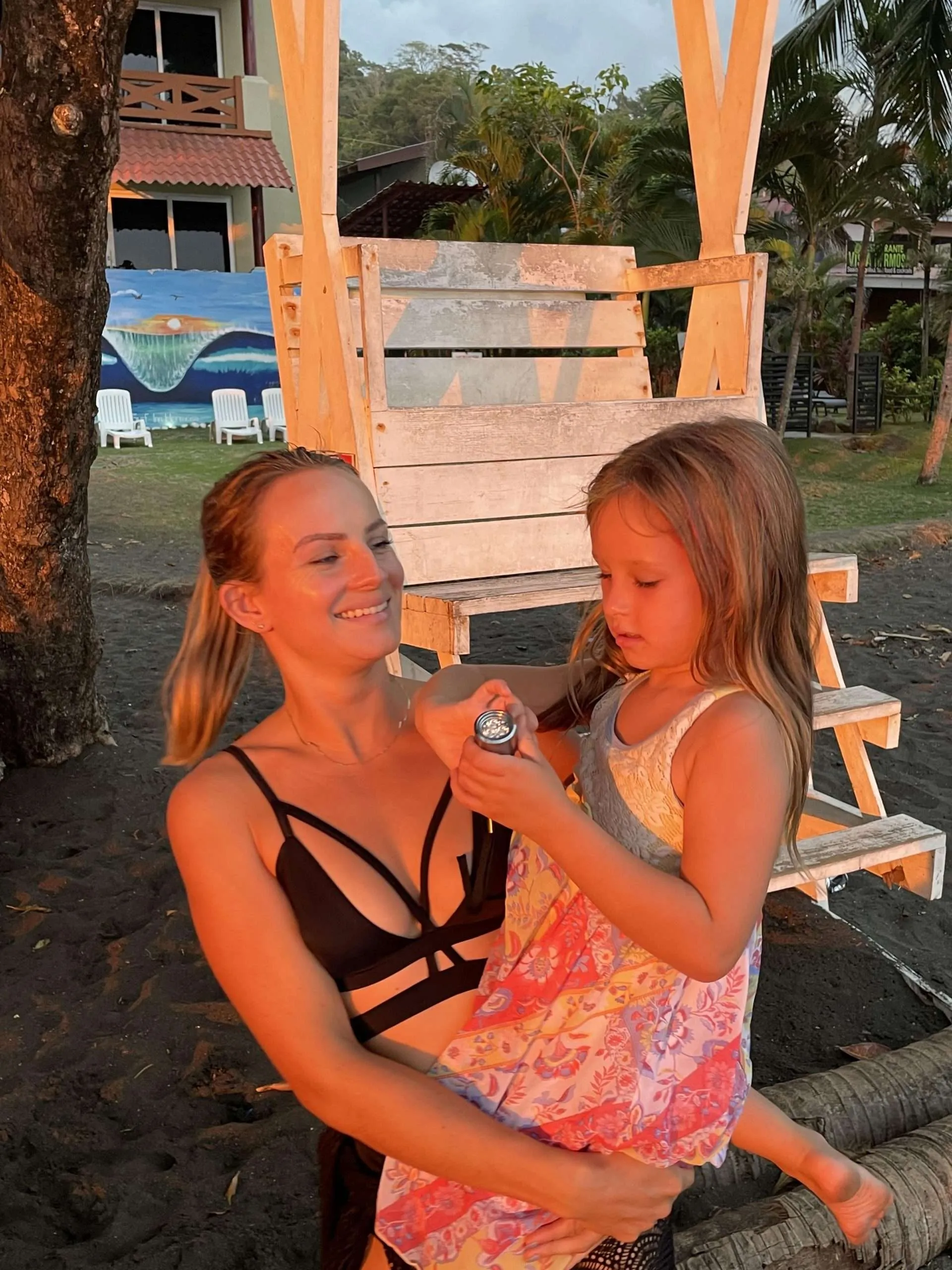 Madre soltera con su hija