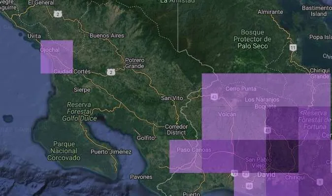 Nueva especie de ave - Distribución