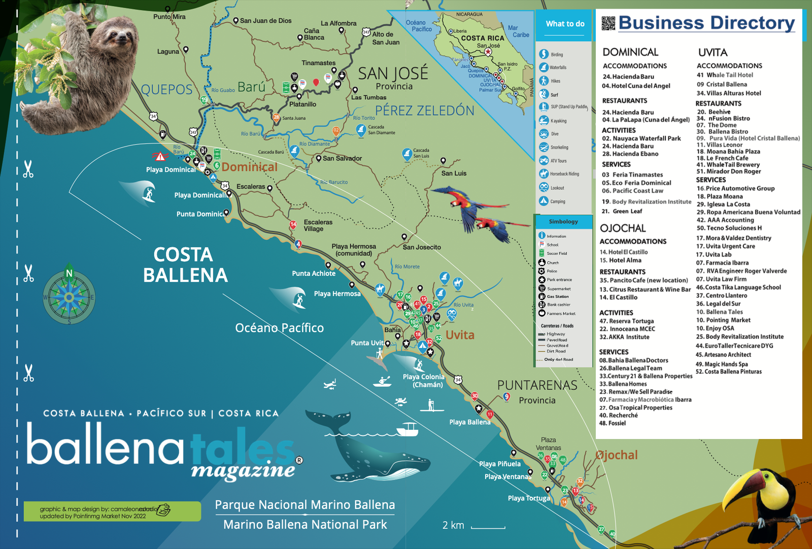 Map Costa Ballena