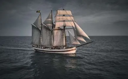 Transatlantic Voyage VEGA in Full Sail