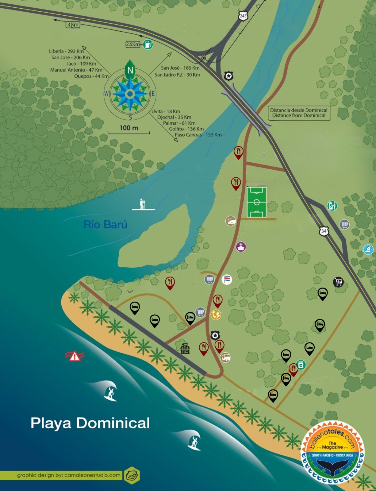 Mapa dominical Costa Rica