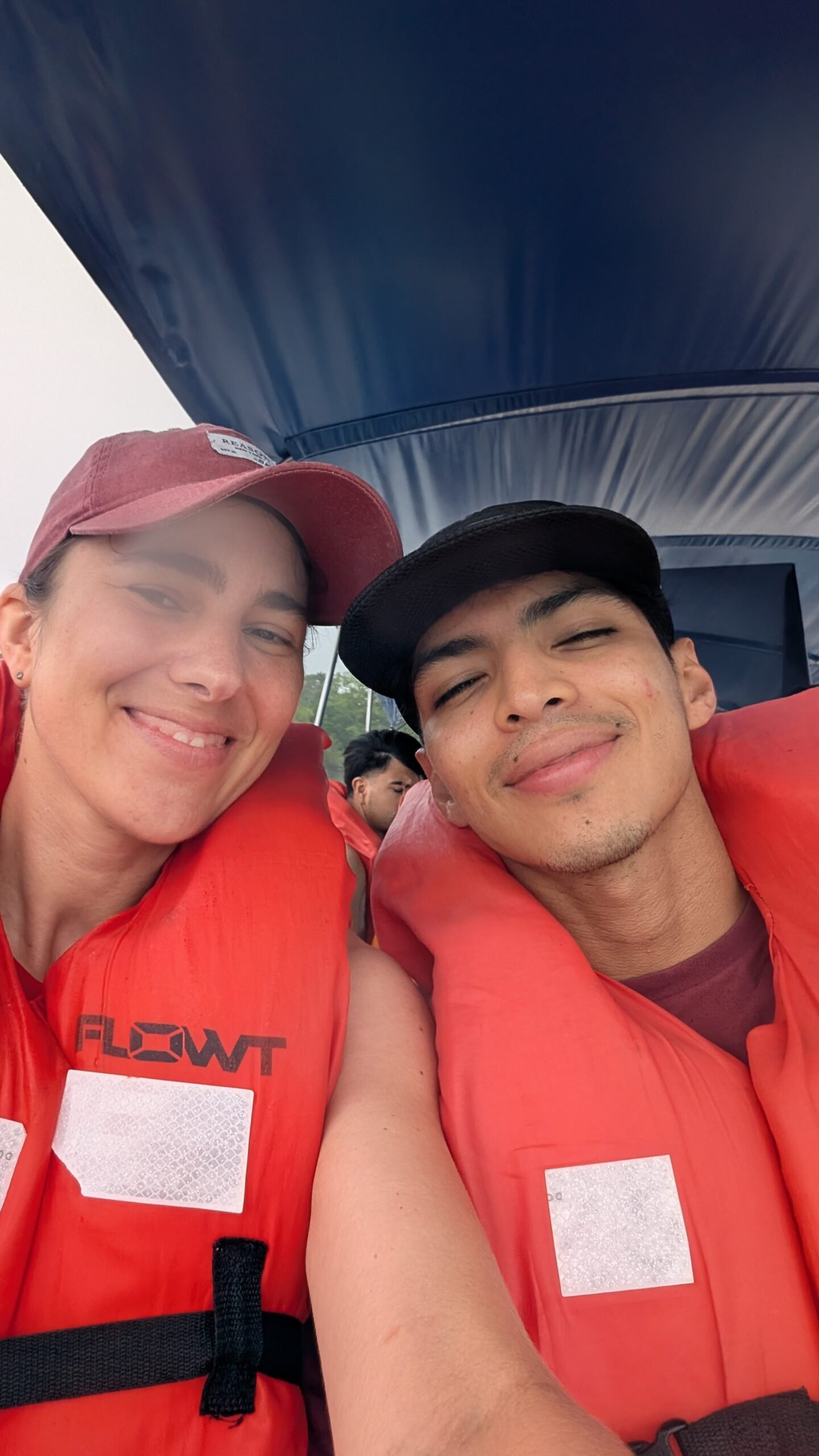 Persons in tour boat
