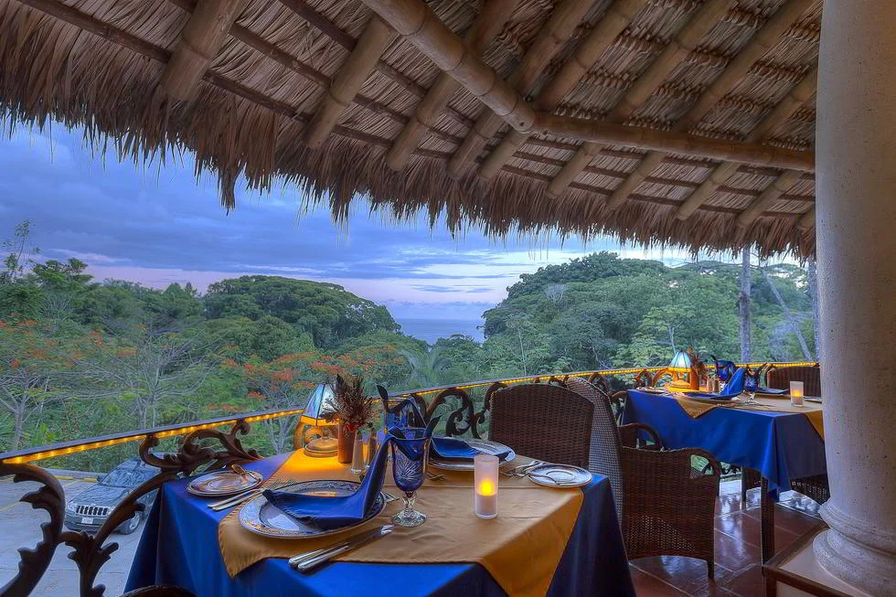 Restaurante gourmet libre de gluten La Palapa en el Hotel Cuna de Ángel